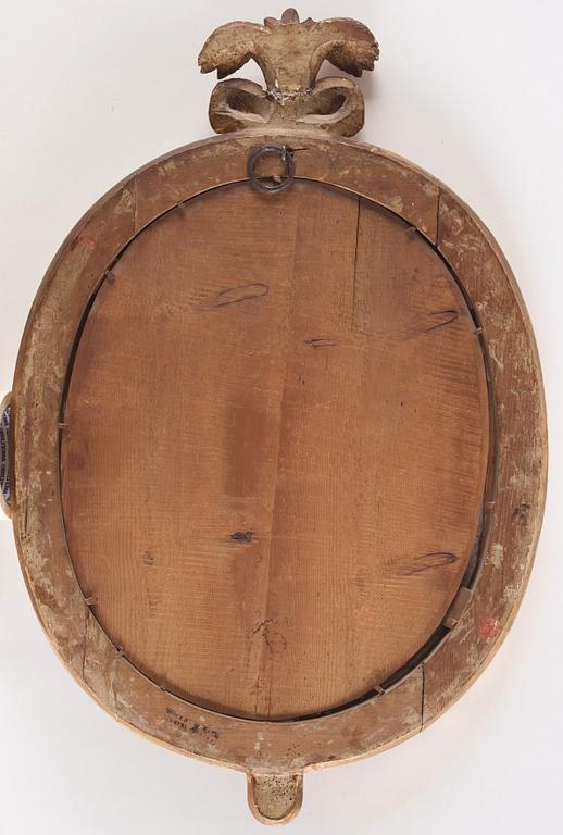 A pair of Gustavian two-light giltwood girandoles by J. Åkerblad (master 1756-1799).