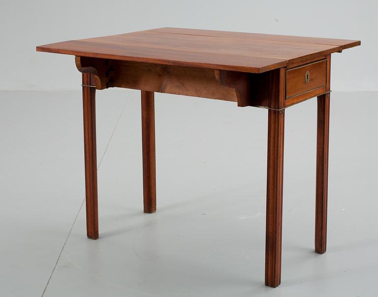 A late Gustavian late 18th cent mahogany card table.