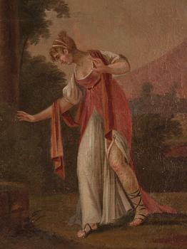Nicolas Lancret, hans art, Väggfält med spegel och figurscen.