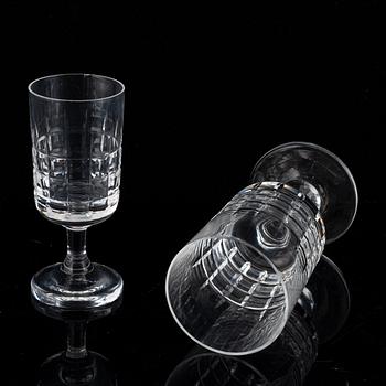 A glass service, 69 pcs, from Kosta, 20th century.