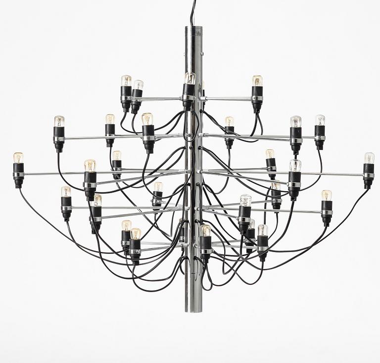 Gino Sarfatti, chandelier, model 2097/30, Flos, Italy.