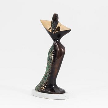 Stan Wys, skulptur, brons, signerad, numrerad 1/8. Daterad 2010.