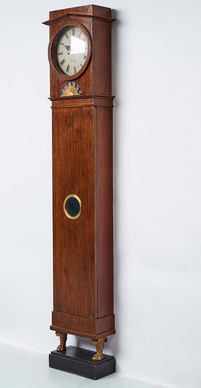 A Swedish Empire early 19th century longcase clock.