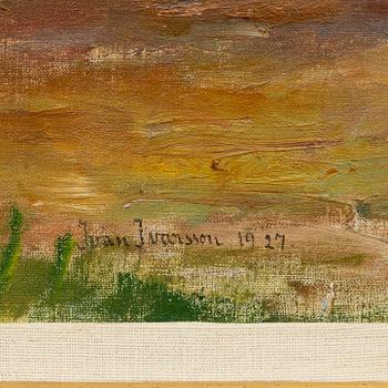 Ivan Ivarson, Landscape with tree trunks, Southern France.