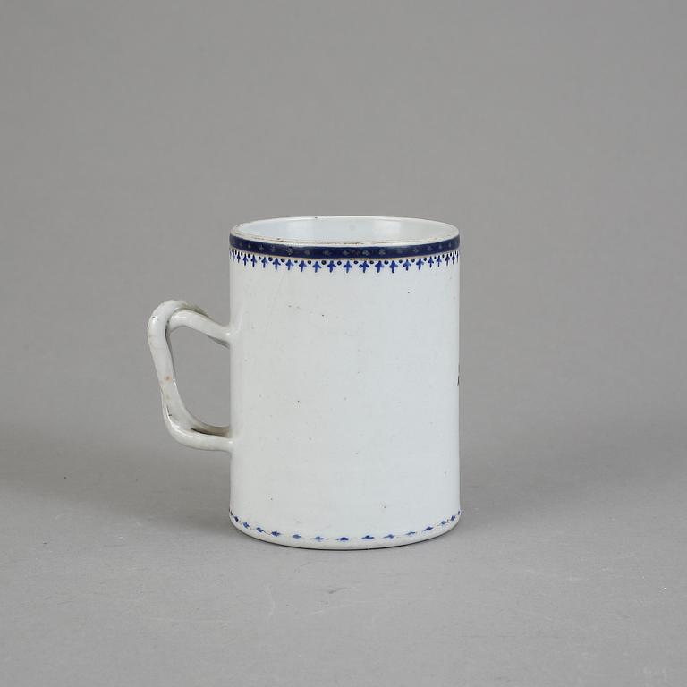 MUGG, porslin, kompaniporslin, Jiaqing, 1800-talets början.