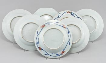 PARTI PORSLIN, 11 delar, Kina, 1700-tal.