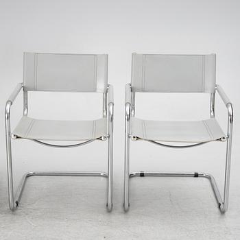 Four chairs, probably Italy, 1980s.