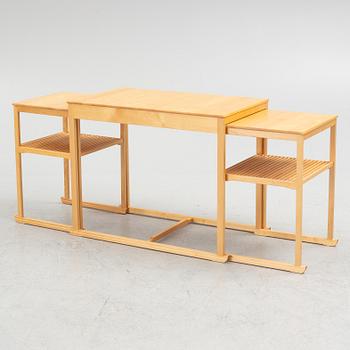 Carl Malmsten, a three-piece nesting table, 'Släden', City Möbler AB.