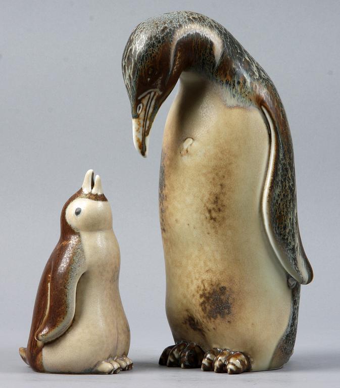 FIGURINER, 2 st, stengods, Gunnar Nylund, Rörstrand.