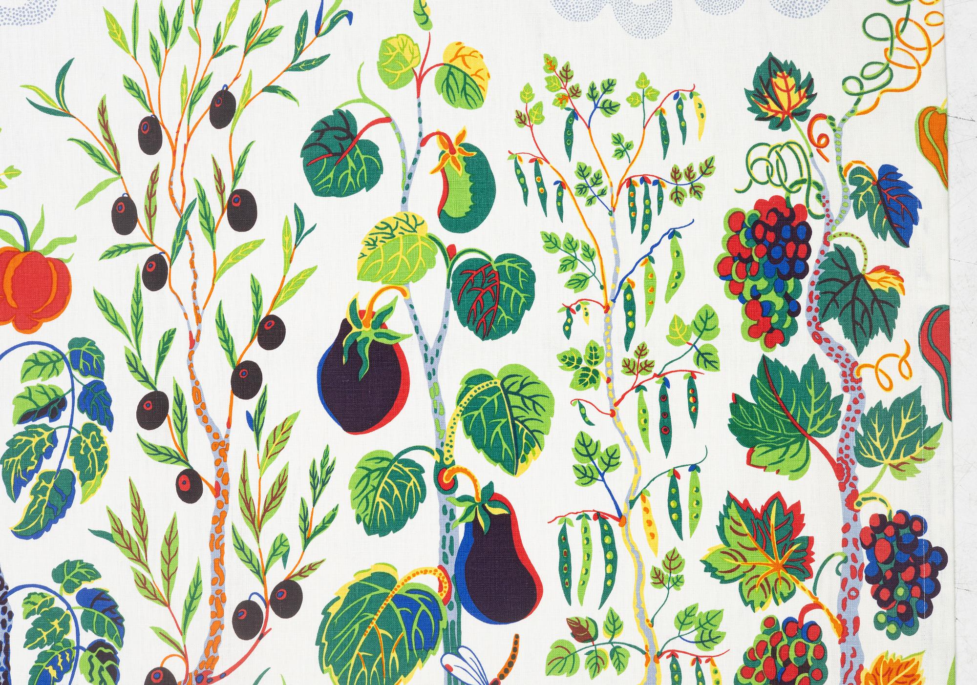 Josef Frank, a curtain, 'Italian Dinner', Svenskt Tenn.