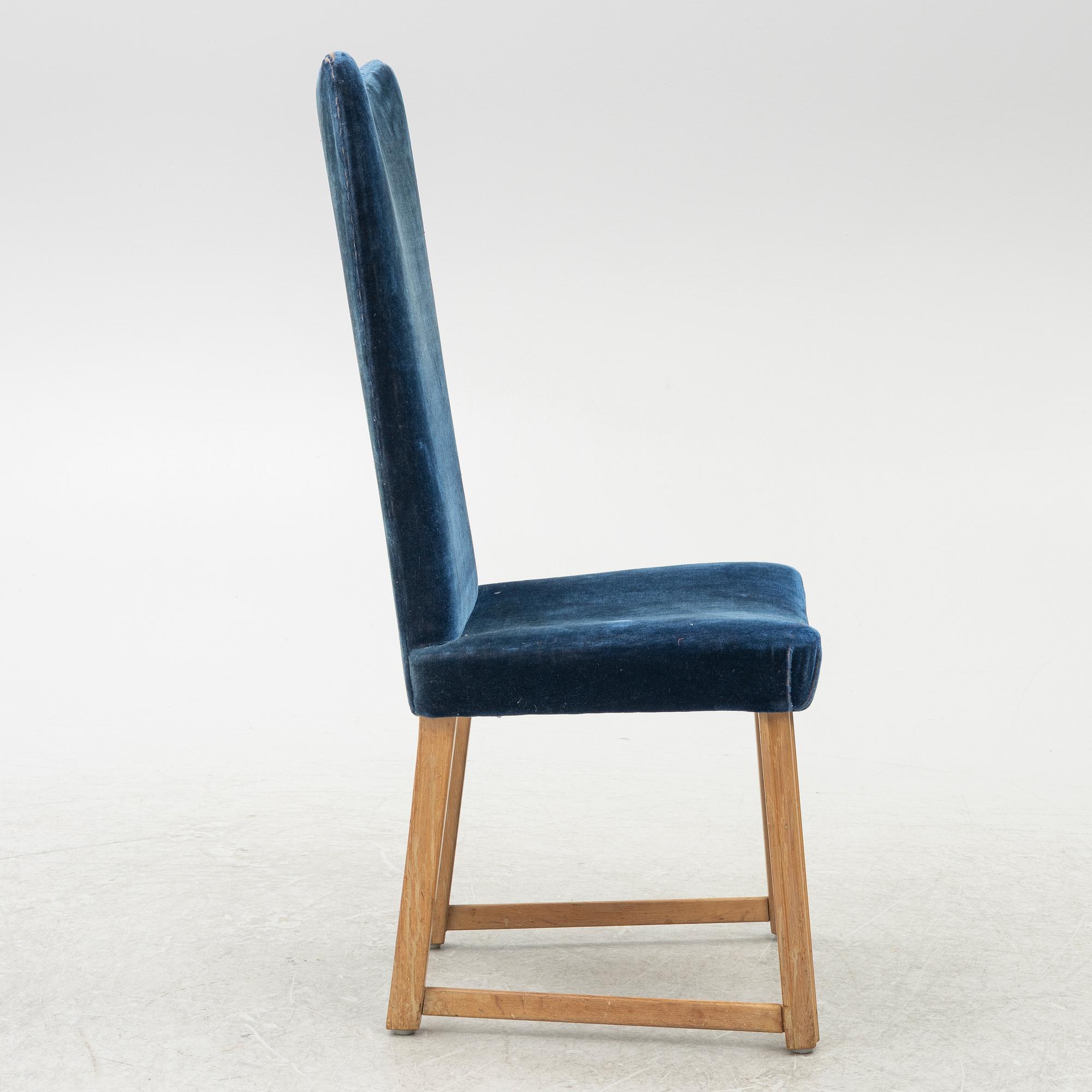 Swedish Modern, stolar, fyra stycken, 1940-tal.