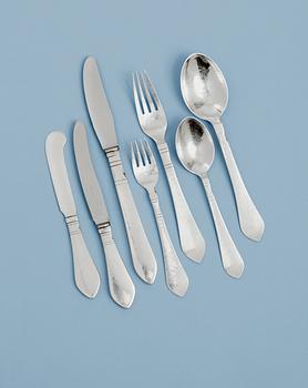 573. A Georg Jensen set of 46 pcs of 'Continental' flatware, Copenhagen 1945-77.