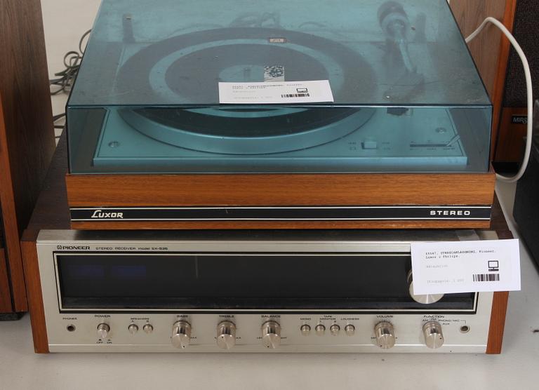 STEREOANLÄGGNING, Pioneer, Luxor o Philips.