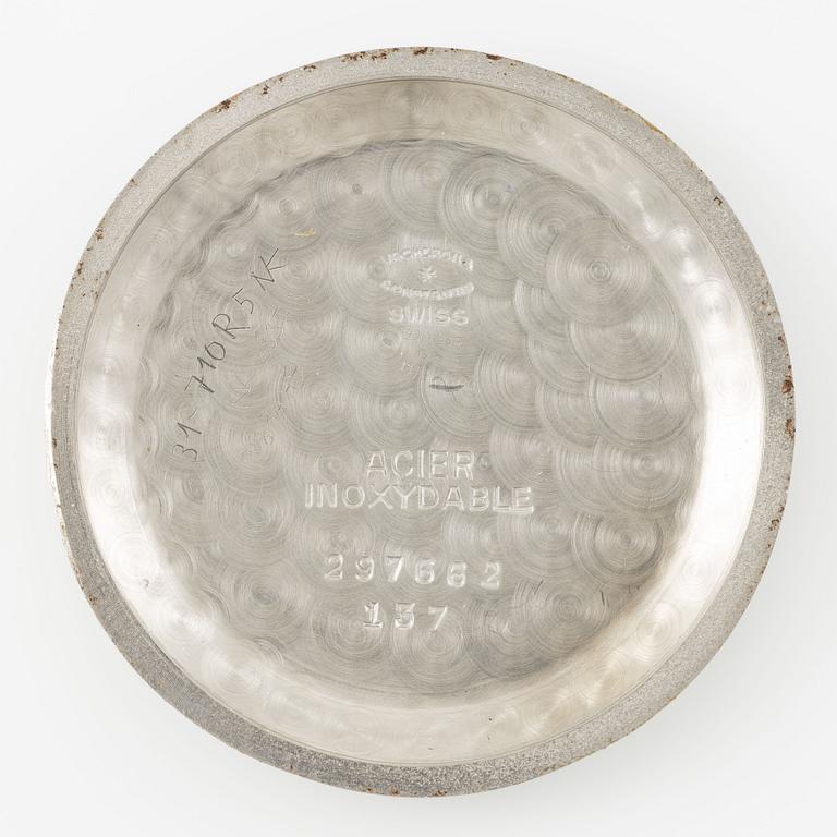 Vacheron & Constantin, "Guilloché Dial", "Steel Case", ca 1950.