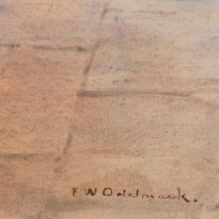 FRANS WILHELM ODELMARK, akvarell, signerad F.W. Odelmark.