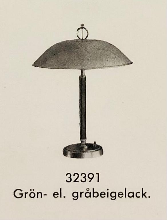 Bertil Brisborg, a table lamp model "32391", Nordiska Kompaniet, 1950s.