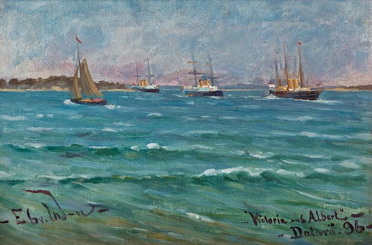 Edvard Westman, "Victoria and Albert", coastal scene from Dalarö.