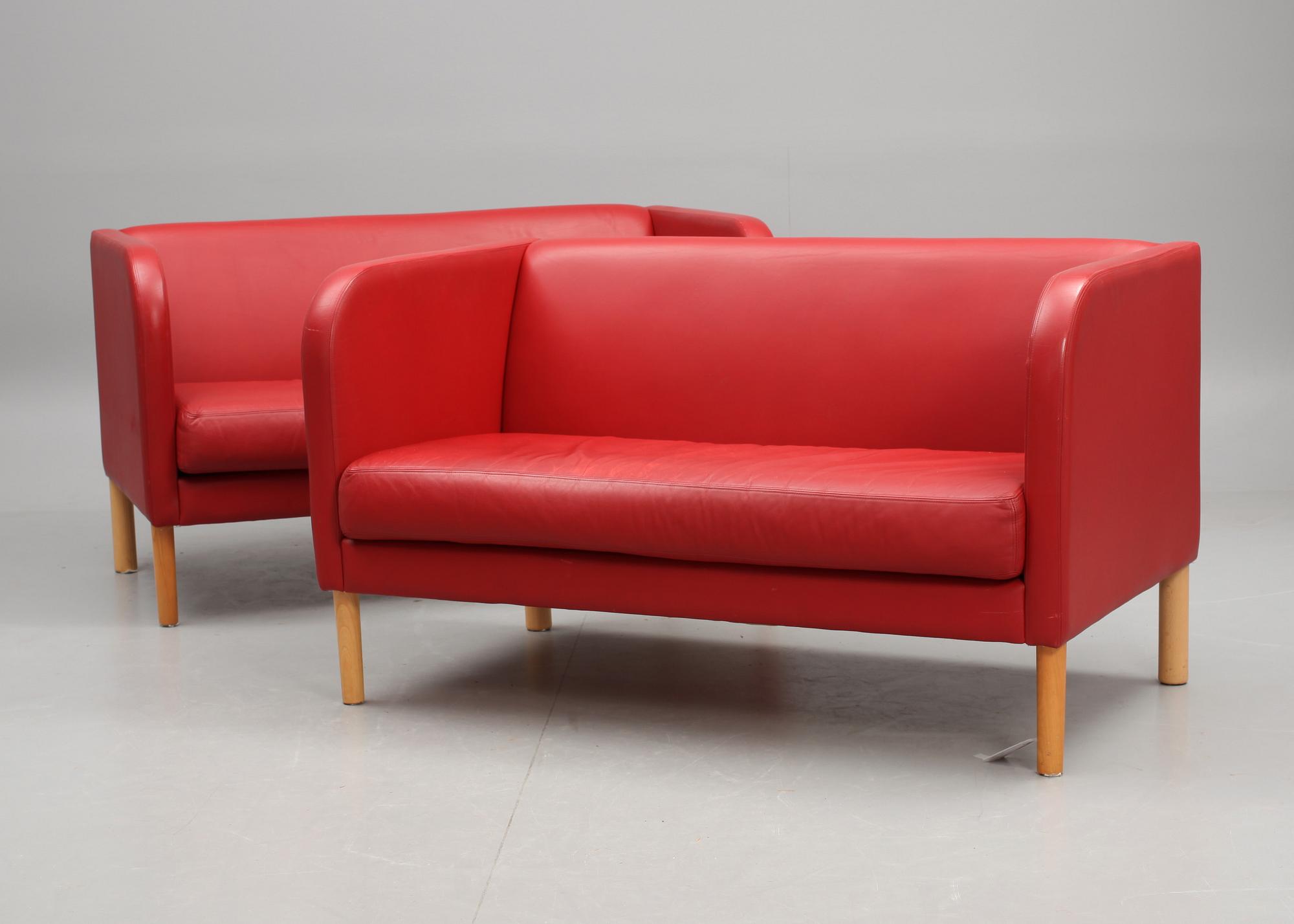 SOFFOR, ett par, "London", Knud Faerch, Källemo.