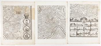MATTEO GREGORIO DE RUBEIS, kopparstick, 1700-tal, 9 st blad.
