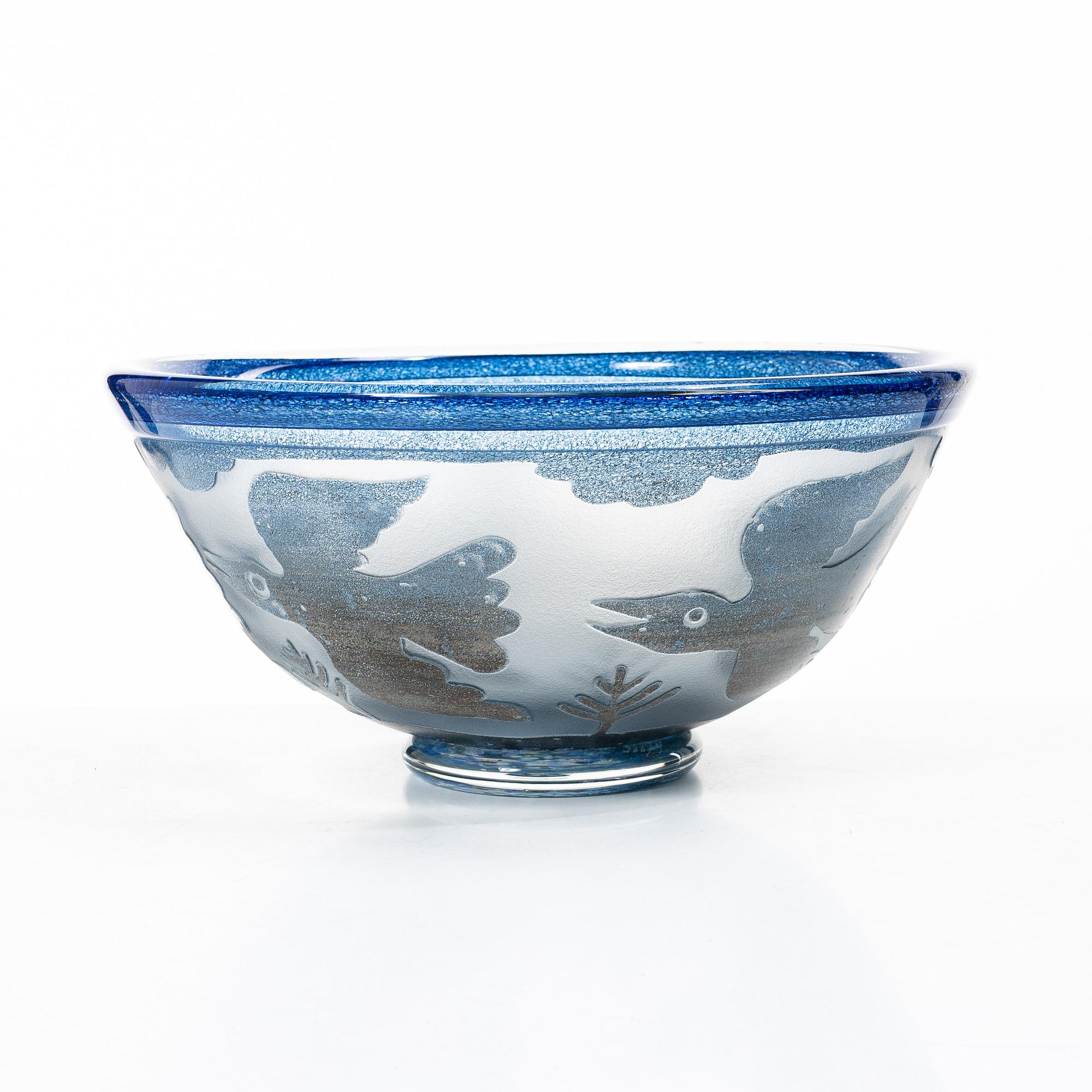 Bertil Vallien, a bowl, Boda Ateljé.