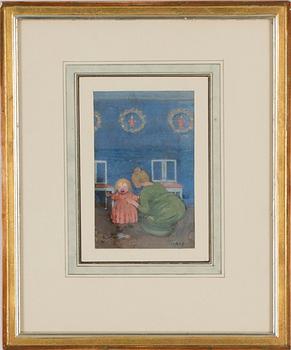 IVAR AROSENIUS, Gouache/akvarell, signerad I.A. och daterad -08.