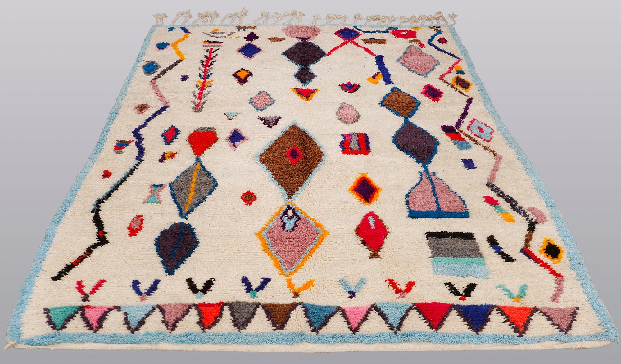 A Moroccan carpet, 297 x 193 cm.