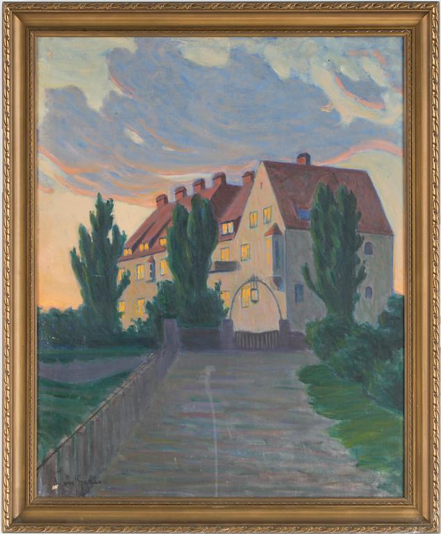 ARON GERLE, olja på duk. sign.