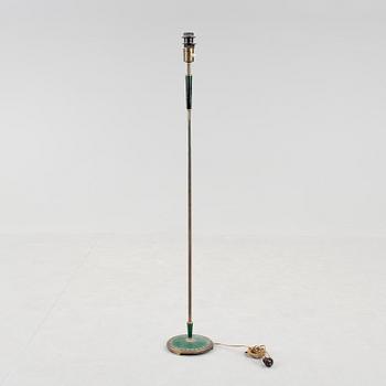GOLVLAMPA, mässing, 1940-tal.