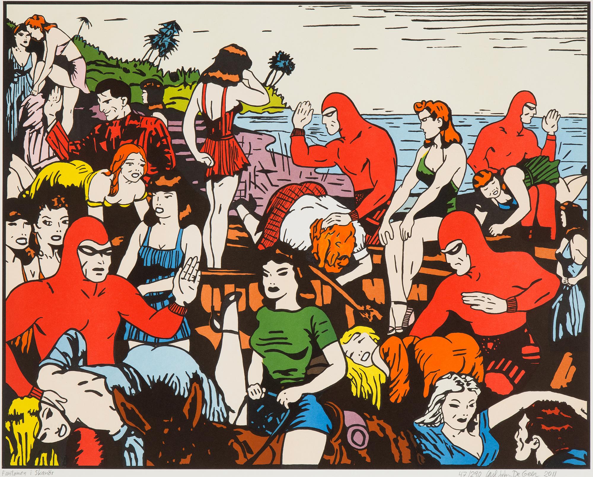 CARL JOHAN DE GEER, litografi, signerad och numrerad 47/290, daterad 2011.