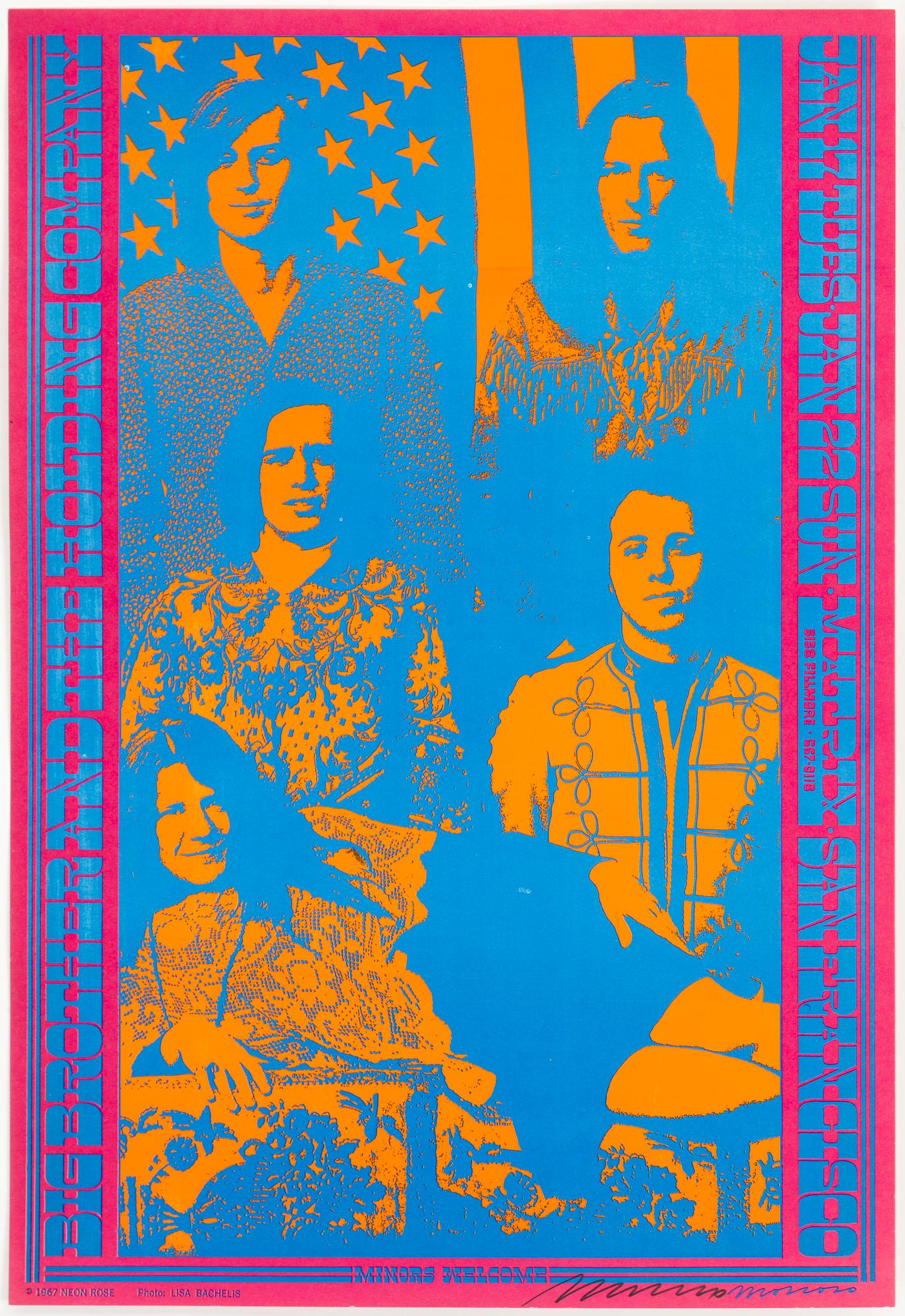 VICTOR MOSCOSO, poster, offset in colours, 1967, signed.