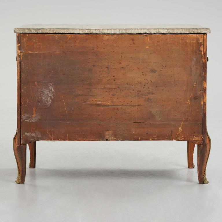 A Gustavian marquetry commode attributed to J. Hultsten (master in Stockholm 1773-94).