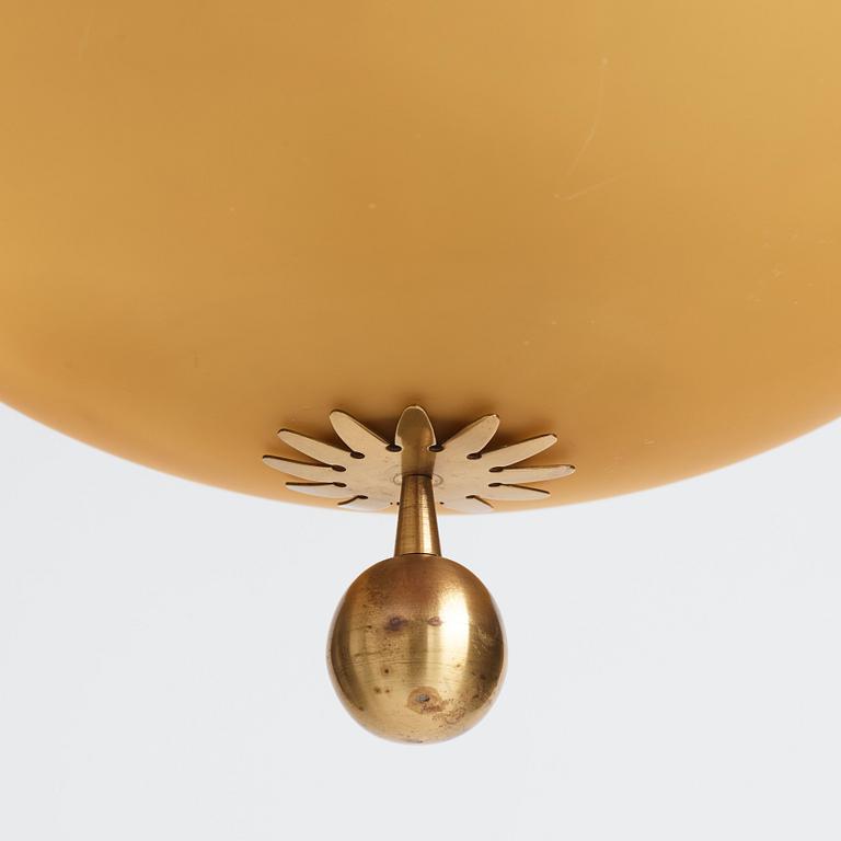 Bertil Brisborg, & Olle Elmgren, a pair of ceiling lamps, custom made, Nordiska Kompaniet 1940s.