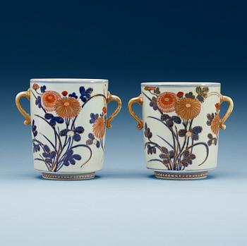 A pair of imari jars, 18th Century.