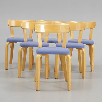 STOLAR, 6 st, modell 69, Alvar Aalto, Artek, Formgiven 1935.