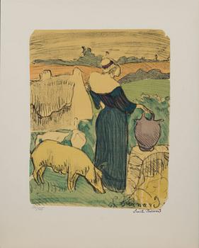 ÉMILE BERNARD, six lithographs numbered 26/125.