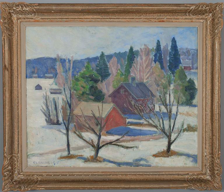 OLLI MIETTINEN, olja på duk, sign. och dat. -45.