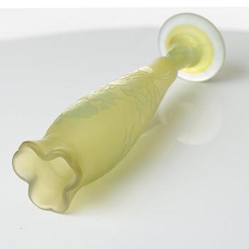 Heinrich Wollman, an Art Nouveau cameo glass vase,  Orrefors, Sweden.