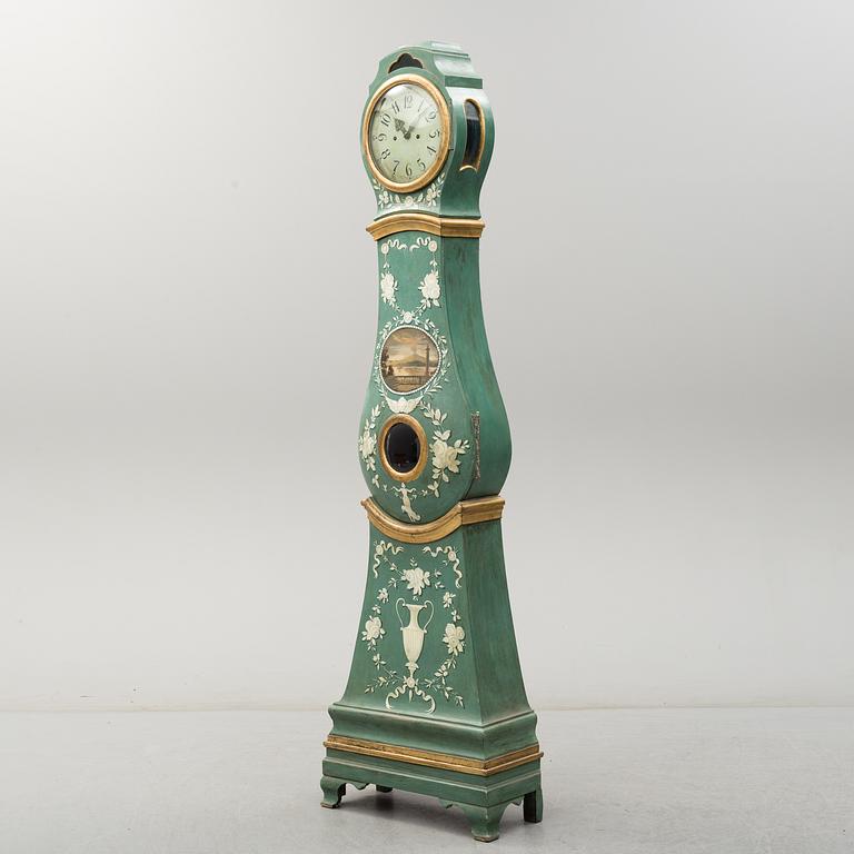 A Swedish Rococo longcase clock, second half of the 18th century.