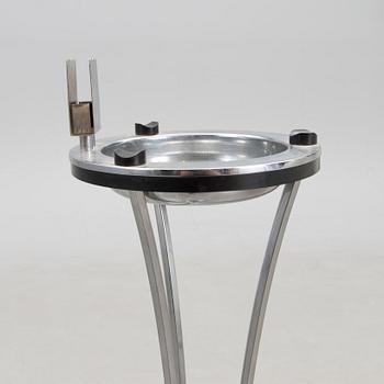 An Art Deco pedestal ashtray, presumably Demeyere, Belgium 1930s.