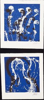 FERNANDEZ ARMAN, 2 st. Färglitografier, signerade och numrerade HC resp 100/150.