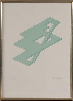 OSCAR REUTERSWÄRD, färglitografier, 2 st, sign o numr 1/200 samt EA.