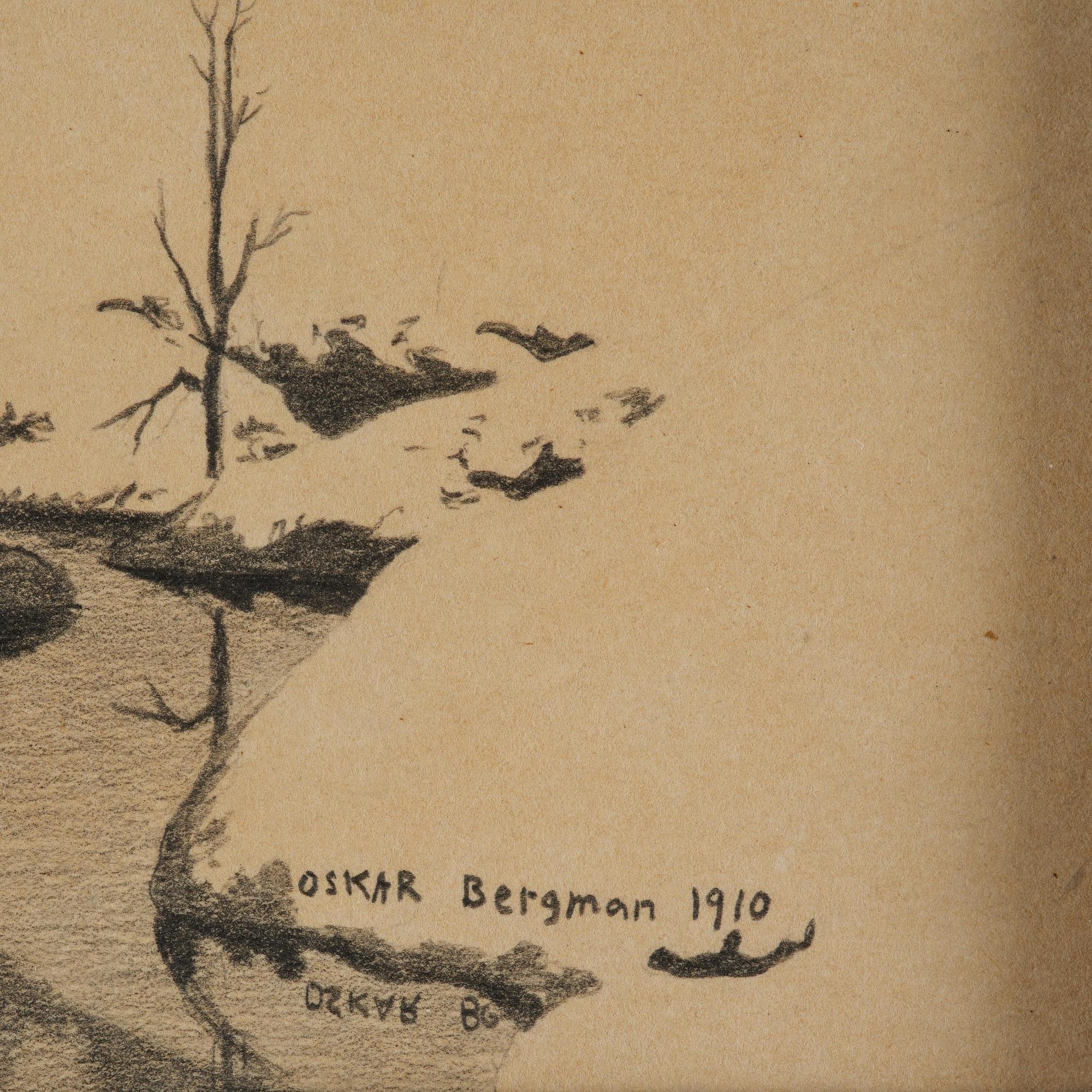 Oskar Bergman, Archipelago landscape in winter.