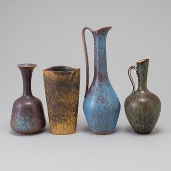 GUNNAR NYLUND, 4 vases for Rörstrand, 1950´/1960´s.