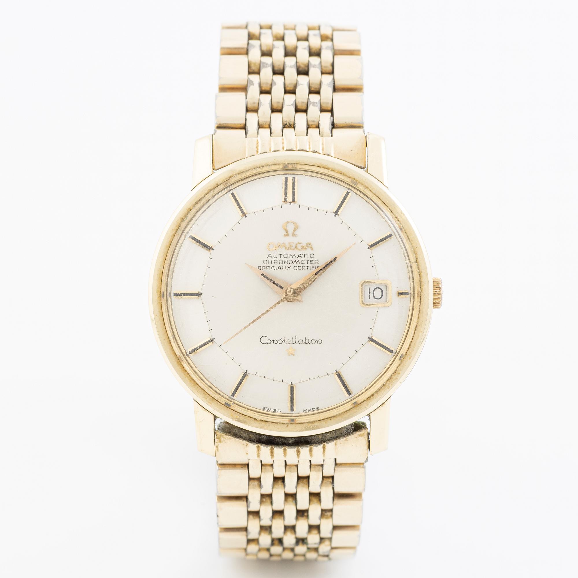 Omega, Constellation, "Pie-Pan", wristwatch, 35 mm.