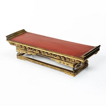 A Japanese lacquer altar table, Meiji period (1868-1912).