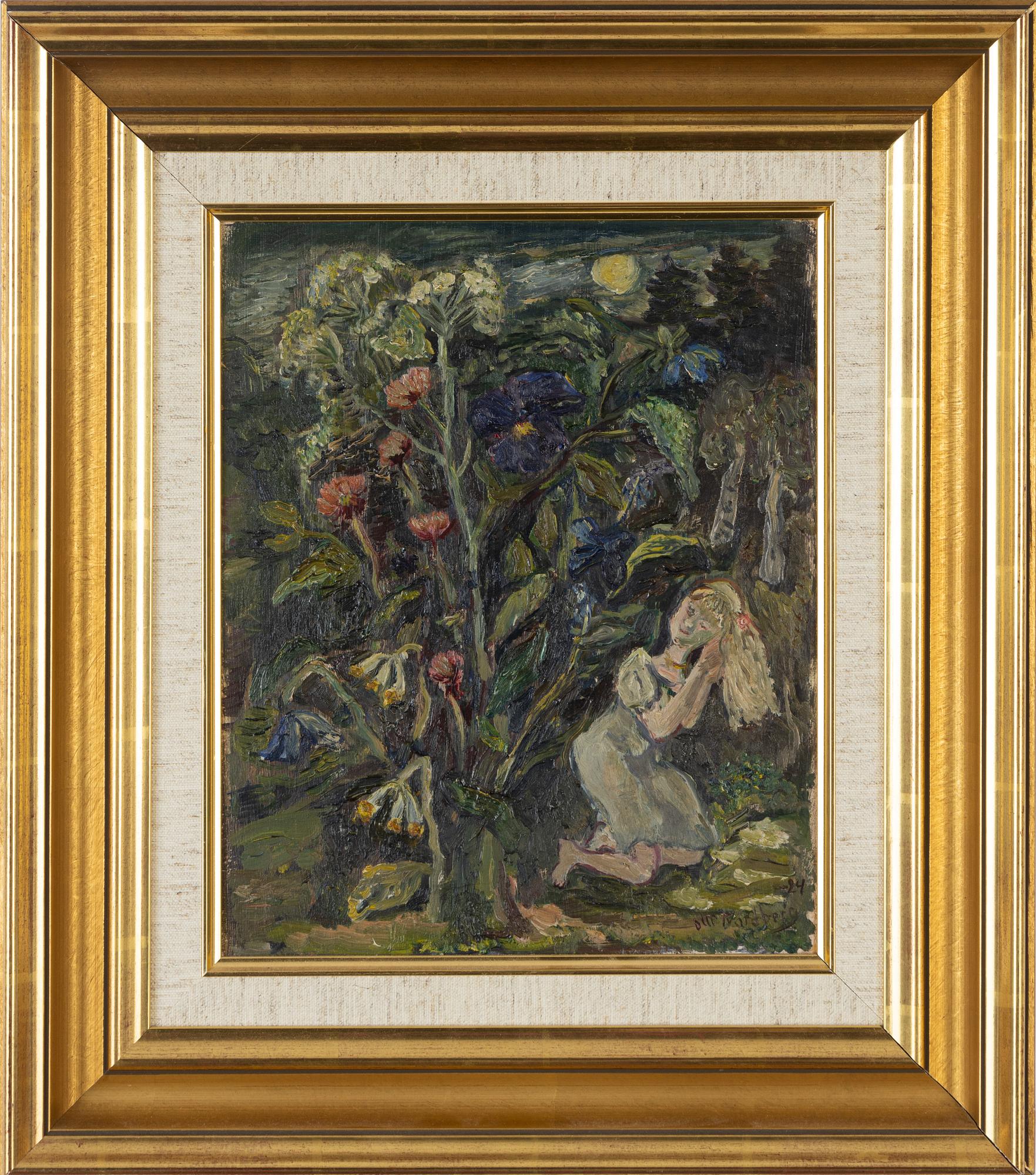 Olle Nordberg, oil on panel, signed and dated -74.
