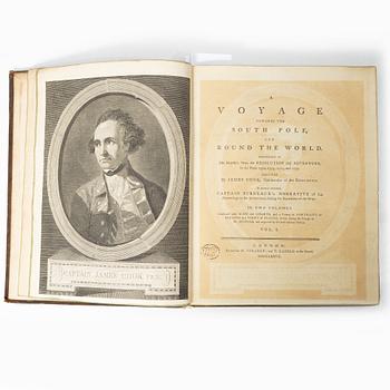 Two volumes of Cooks travels, with 37 engraved plates + maps and charts.