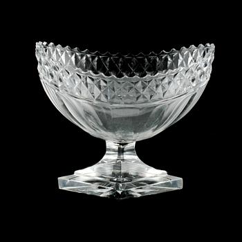 SKÅL, glas, sent 1800-tal/tidigt 1900-tal.