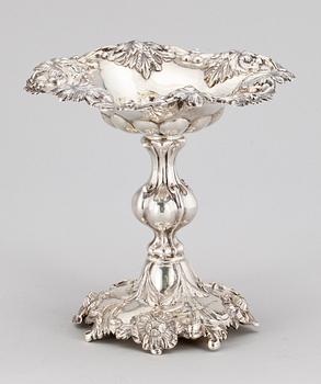 UPPSATSSKÅL, silver, nyrokoko, Frans Holm, Vadstena 1876.