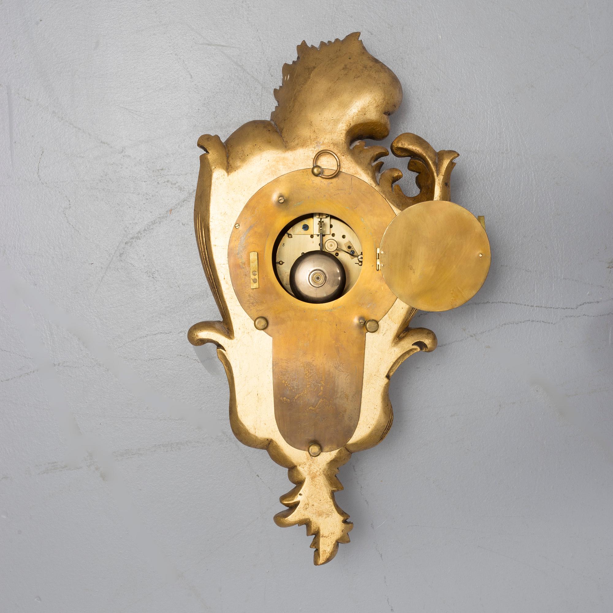 A late 19th century wall clock.